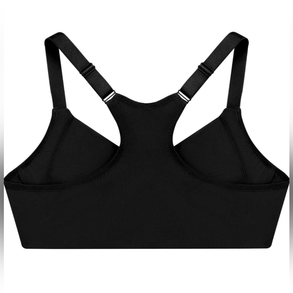 Glamorise Women's Plus Size Front-Closure Wonderwire Black Bra Underwire 46H - Picture 3 of 9